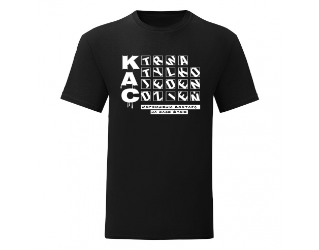 T-shirt dla na wieczór kawalerski "Kac trwa jeden dzień, wspomnienia całe życie" - czarny