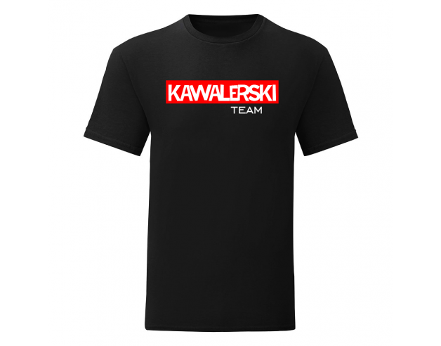 T-shirt dla na wieczór kawalerski "Kawalerski Team" - czarny