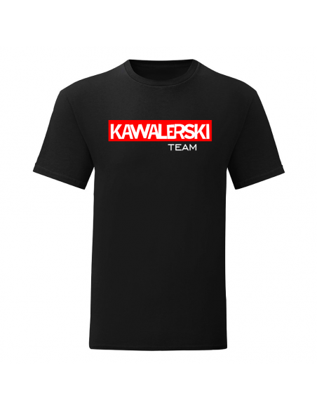 T-shirt dla na wieczór kawalerski "Kawalerski Team" - czarny