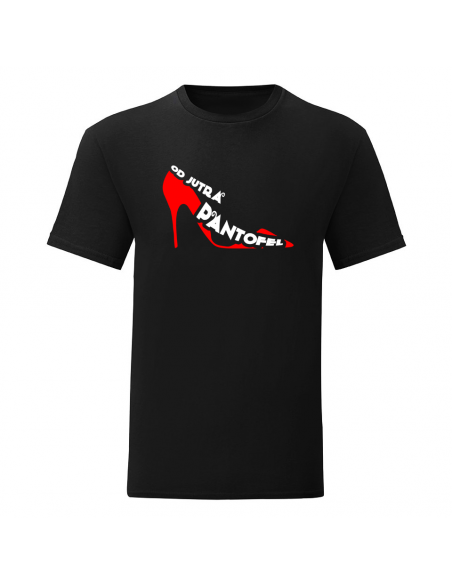 T-shirt dla kawalera "Od jutra pantofel" - czarny