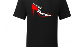 T-shirt dla kawalera "Od jutra pantofel" - czarny