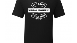 T-shirt na wieczór kawalerski "Ostatnie chwile wolności" z imieniem kawalera